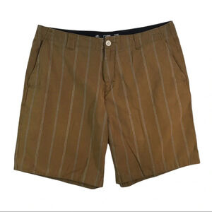 SH320 LOST Surfer Skater Brand Striped Chino Shorts 38